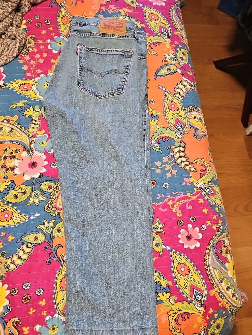 Levi's 505 Light Blue Straight Leg Jeans